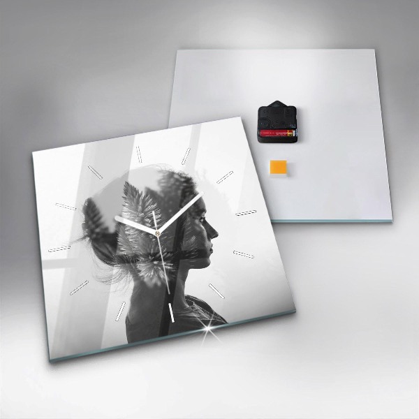 Reloj cuadrado Sensibilidad humana del pensamiento