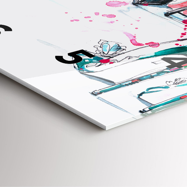 Reloj de pared cuadrado Elemento de feminidad