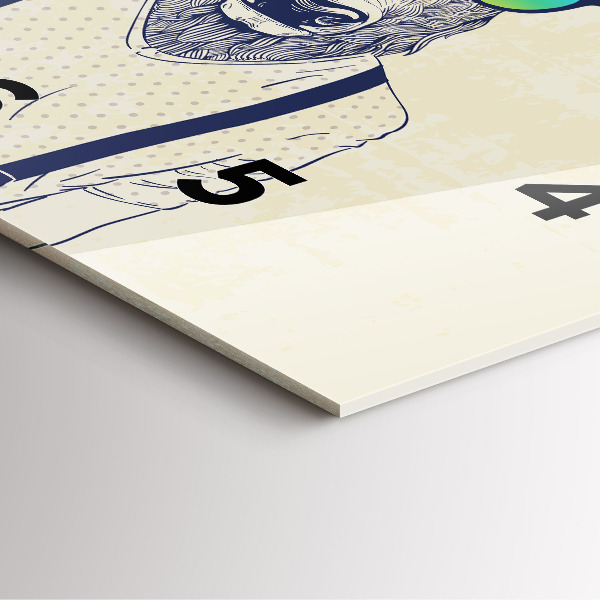 Reloj de pared cuadrado Ciervo abstracto