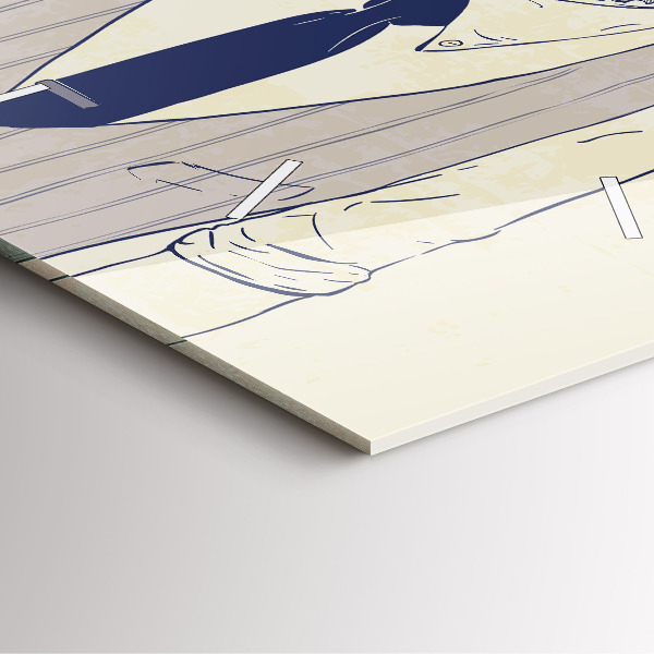 Reloj cuadrado Hombre con barba