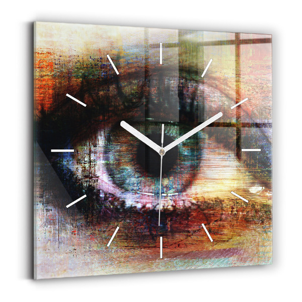 Reloj cuadrado Arte callejero Ojo