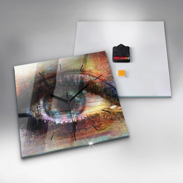 Reloj cuadrado Arte callejero Ojo