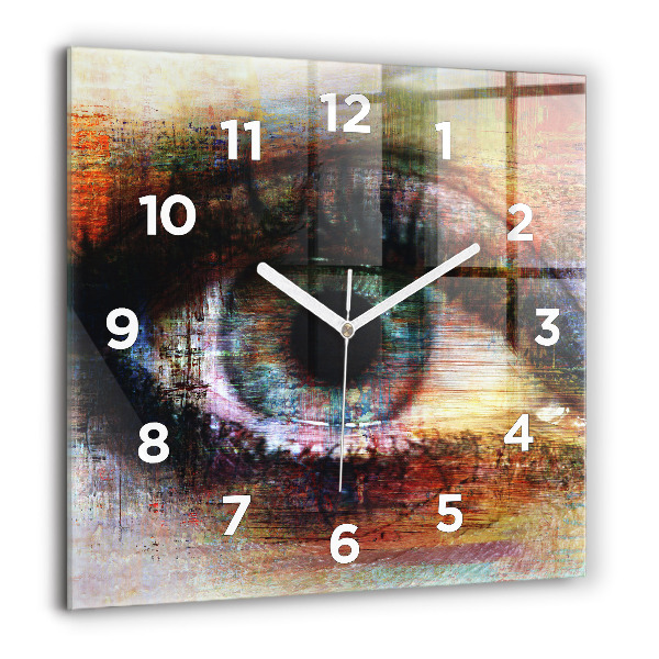 Reloj cuadrado Arte callejero Ojo