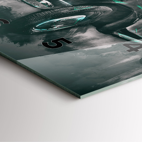 Reloj de pared cuadrado Coche antiguo