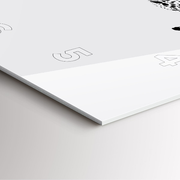 Reloj de pared cuadrado Silueta de una pantera