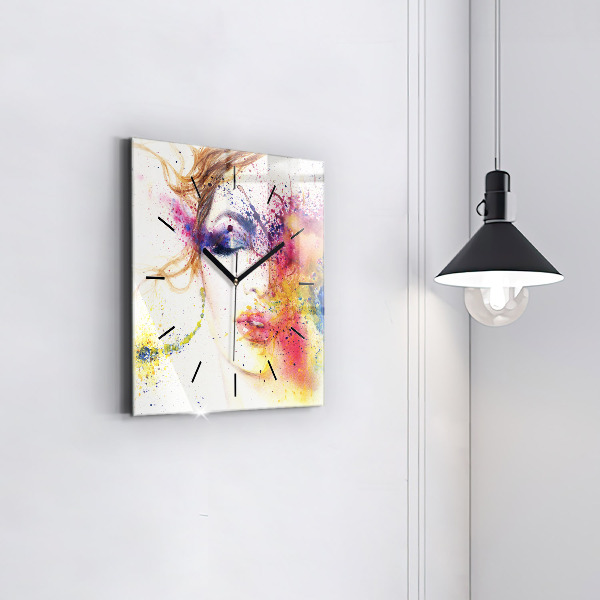 Reloj cuadrado Retrato de una mujer misteriosa