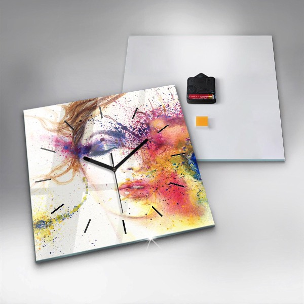 Reloj cuadrado Retrato de una mujer misteriosa