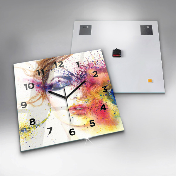 Reloj cuadrado Retrato de una mujer misteriosa