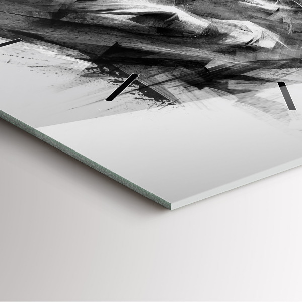 Reloj de pared cuadrado León pintado