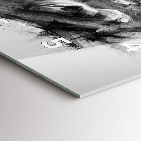 Reloj de pared cuadrado León pintado