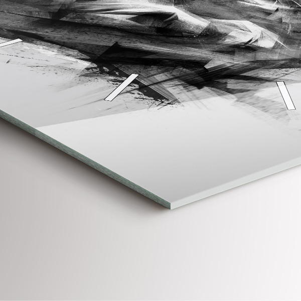 Reloj de pared cuadrado León pintado