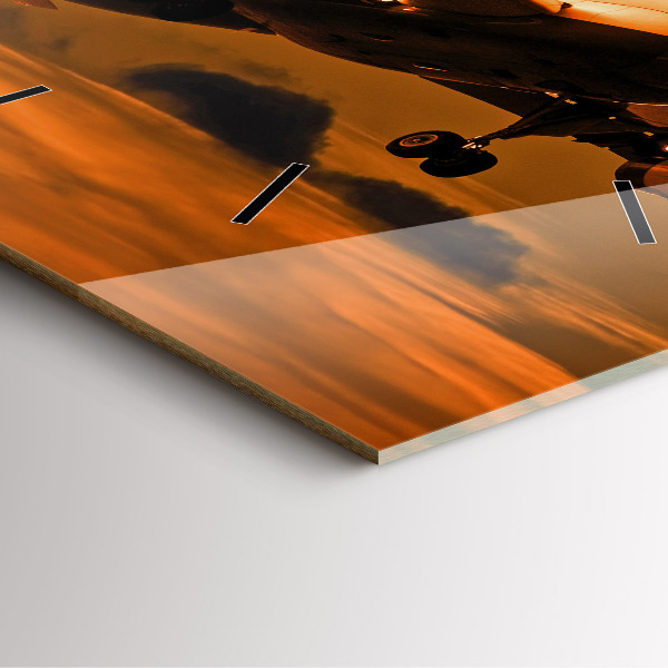 Reloj cuadrado Viaje en avión