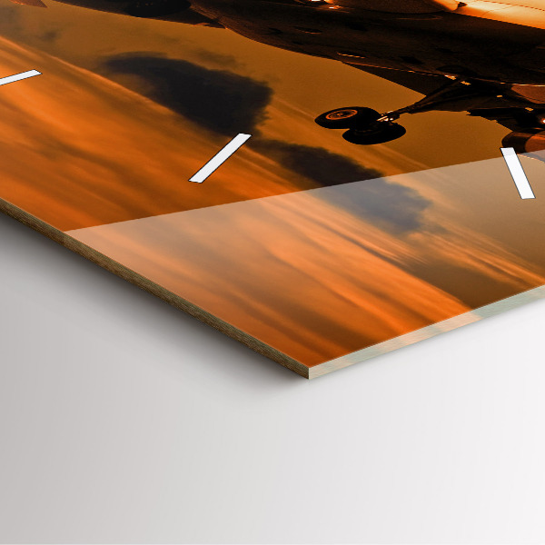 Reloj cuadrado Viaje en avión