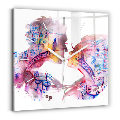 Reloj de pared cuadrado Dos Cuerpos Un Alma