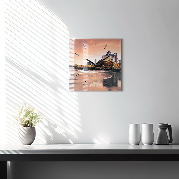 Reloj de pared cuadrado Costa de Sherman