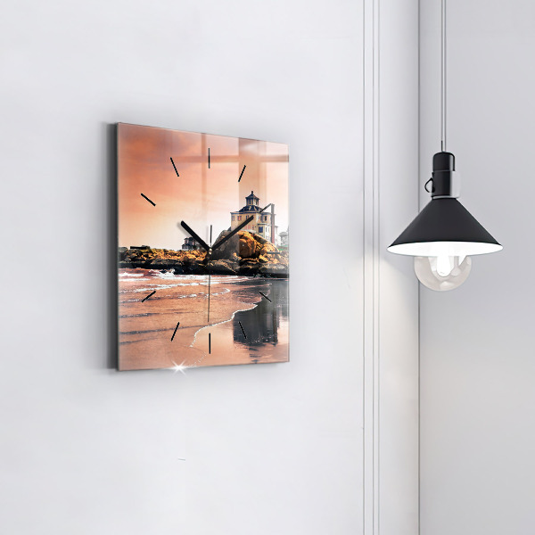 Reloj de pared cuadrado Costa de Sherman