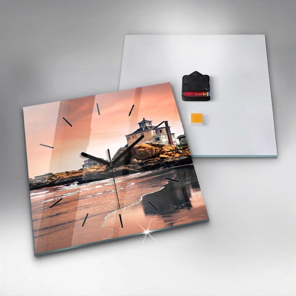 Reloj de pared cuadrado Costa de Sherman