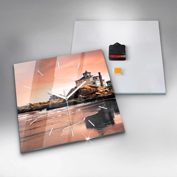 Reloj de pared cuadrado Costa de Sherman