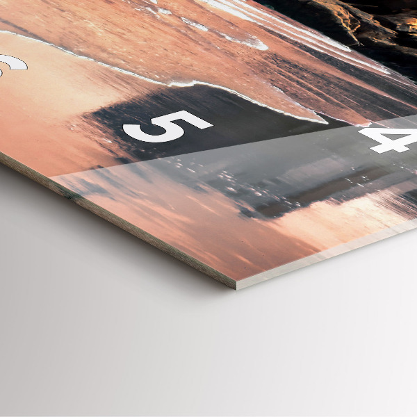 Reloj de pared cuadrado Costa de Sherman