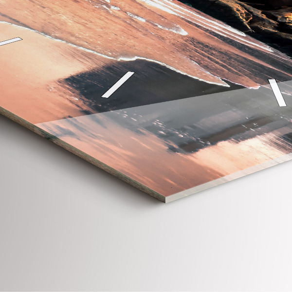 Reloj de pared cuadrado Costa de Sherman