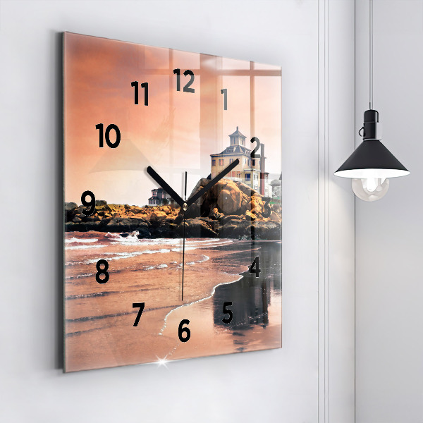 Reloj de pared cuadrado Costa de Sherman