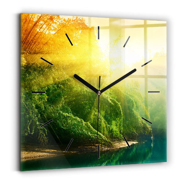 Reloj de pared cuadrado Naturaleza tranquila