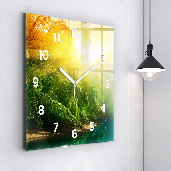 Reloj de pared cuadrado Naturaleza tranquila
