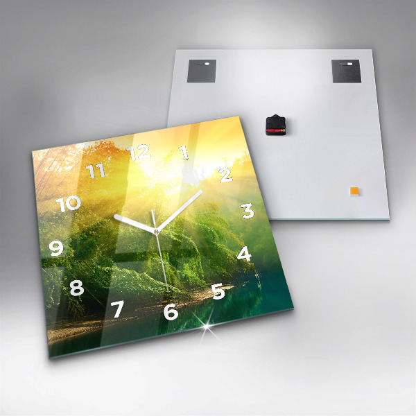 Reloj de pared cuadrado Naturaleza tranquila