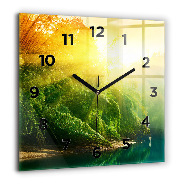 Reloj de pared cuadrado Naturaleza tranquila