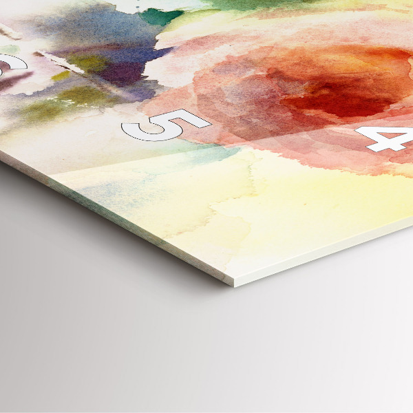 Reloj cuadrado Visualización de la naturaleza