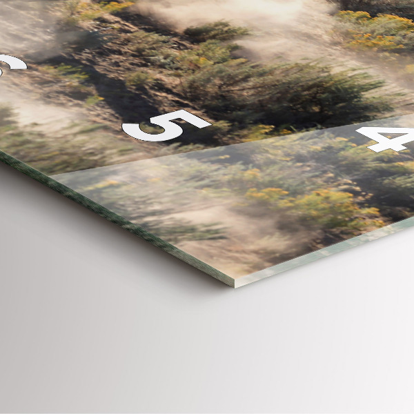 Reloj de pared cuadrado Manada de caballos a toda velocidad