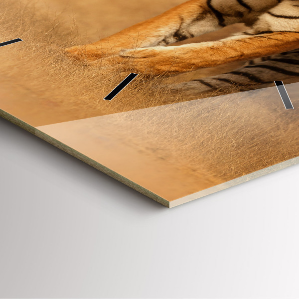 Reloj cuadrado Tigre de caza