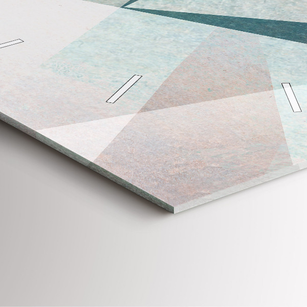 Reloj de pared cuadrado Triángulos Textura Abstracta