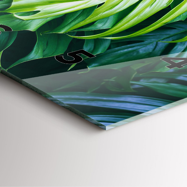 Reloj cuadrado El lado tropical de la naturaleza