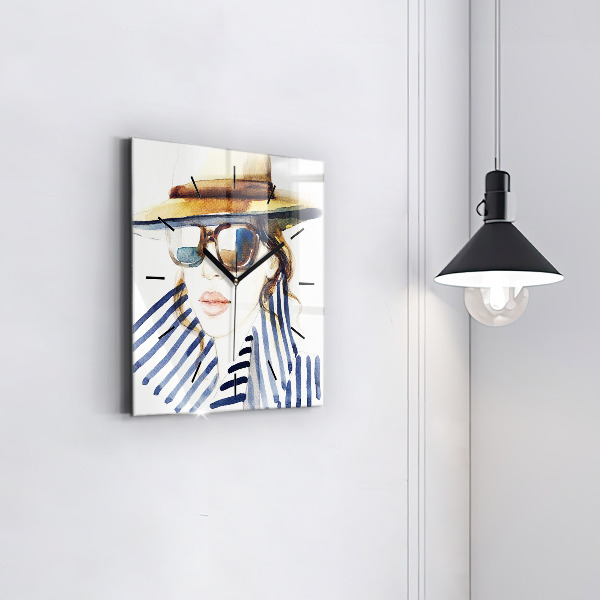 Reloj de pared cuadrado Moda de los últimos días de vacaciones