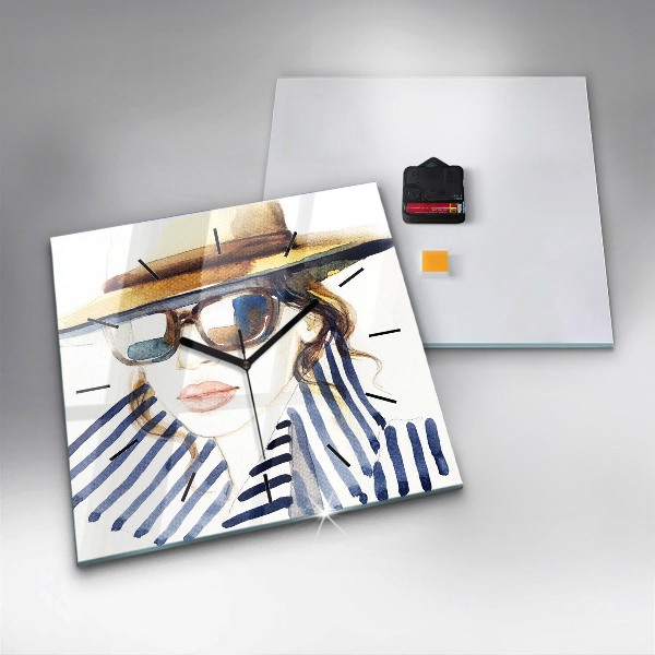 Reloj de pared cuadrado Moda de los últimos días de vacaciones