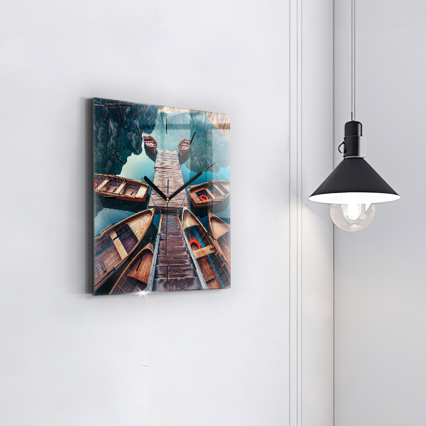 Reloj cuadrado Plataforma y lago