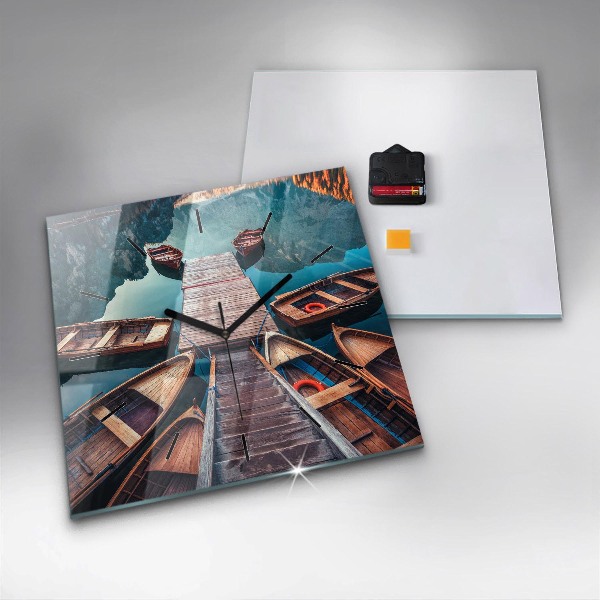 Reloj cuadrado Plataforma y lago