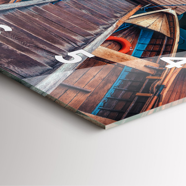 Reloj cuadrado Plataforma y lago