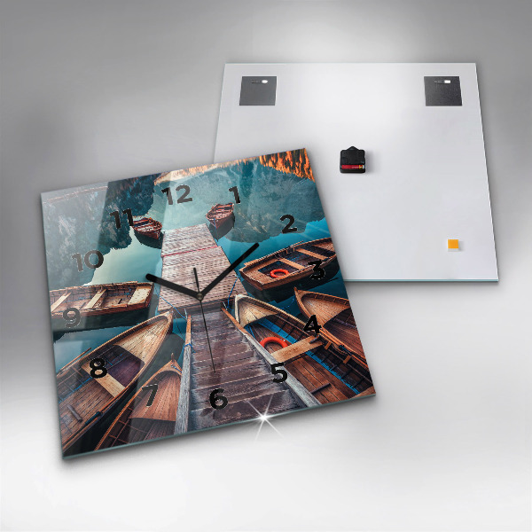 Reloj cuadrado Plataforma y lago