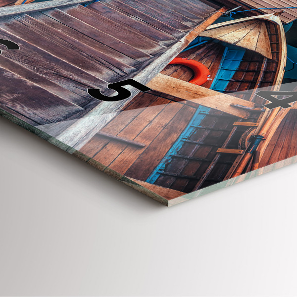 Reloj cuadrado Plataforma y lago