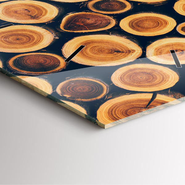 Reloj de pared cuadrado Madera