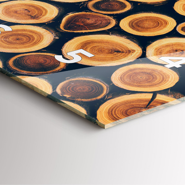 Reloj de pared cuadrado Madera