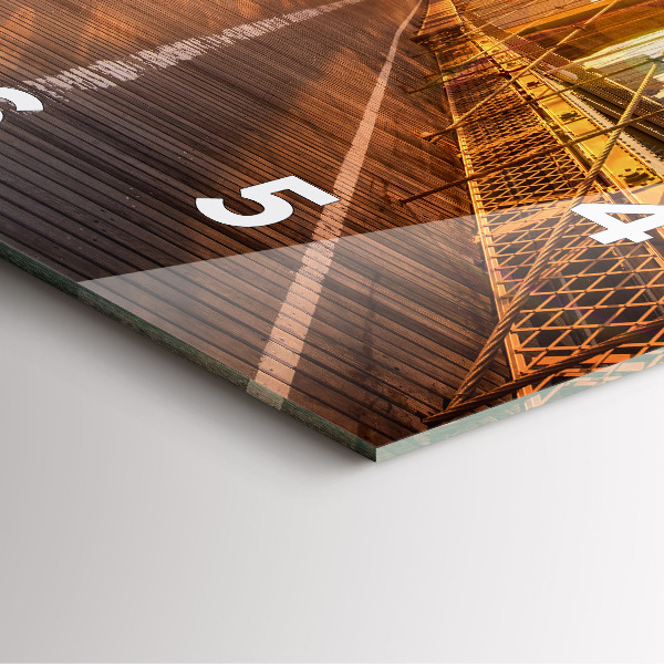 Reloj de pared cuadrado Puente de Brooklyn NYC