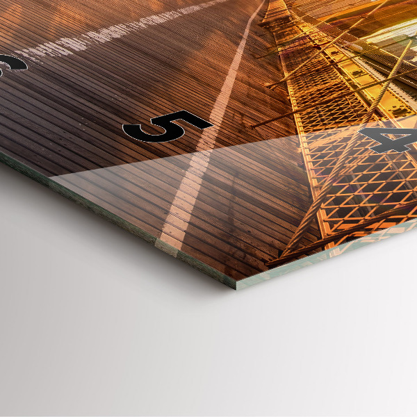 Reloj de pared cuadrado Puente de Brooklyn NYC