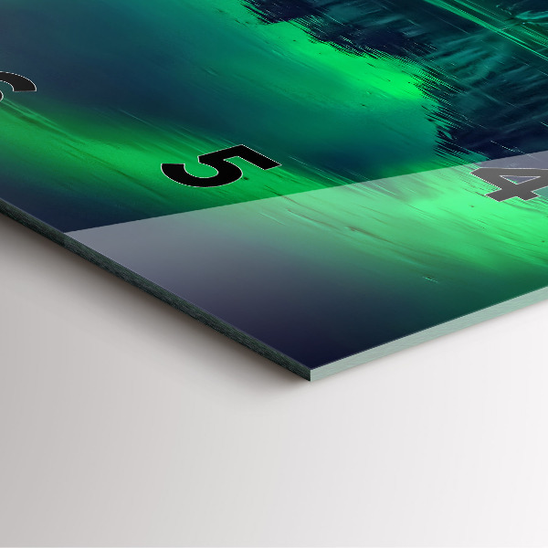 Reloj de pared cuadrado Aurora boreal