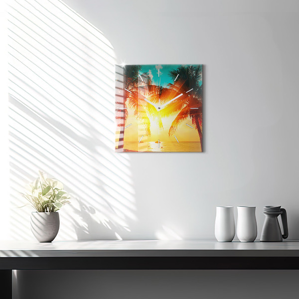 Reloj cuadrado Vacaciones Descanso Verano