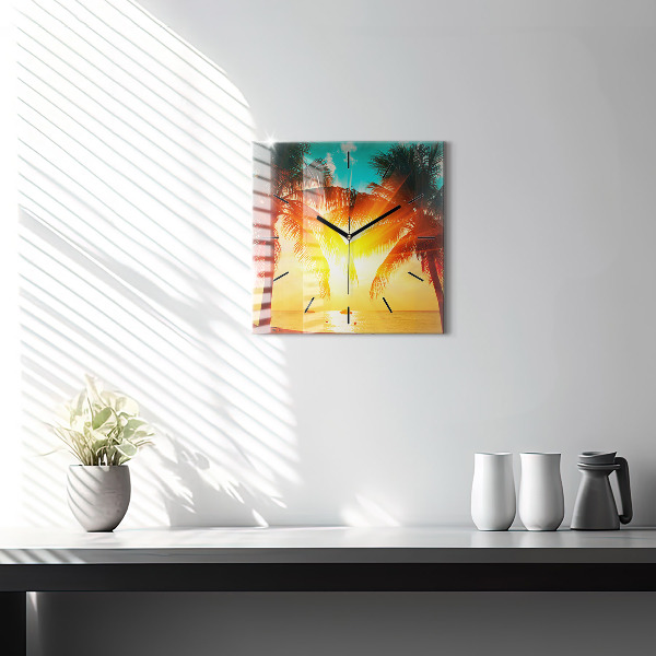 Reloj cuadrado Vacaciones Descanso Verano