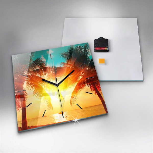 Reloj cuadrado Vacaciones Descanso Verano