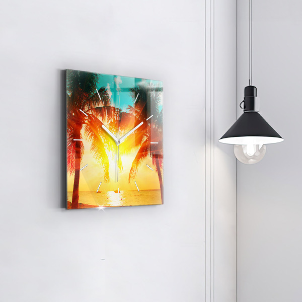 Reloj cuadrado Vacaciones Descanso Verano